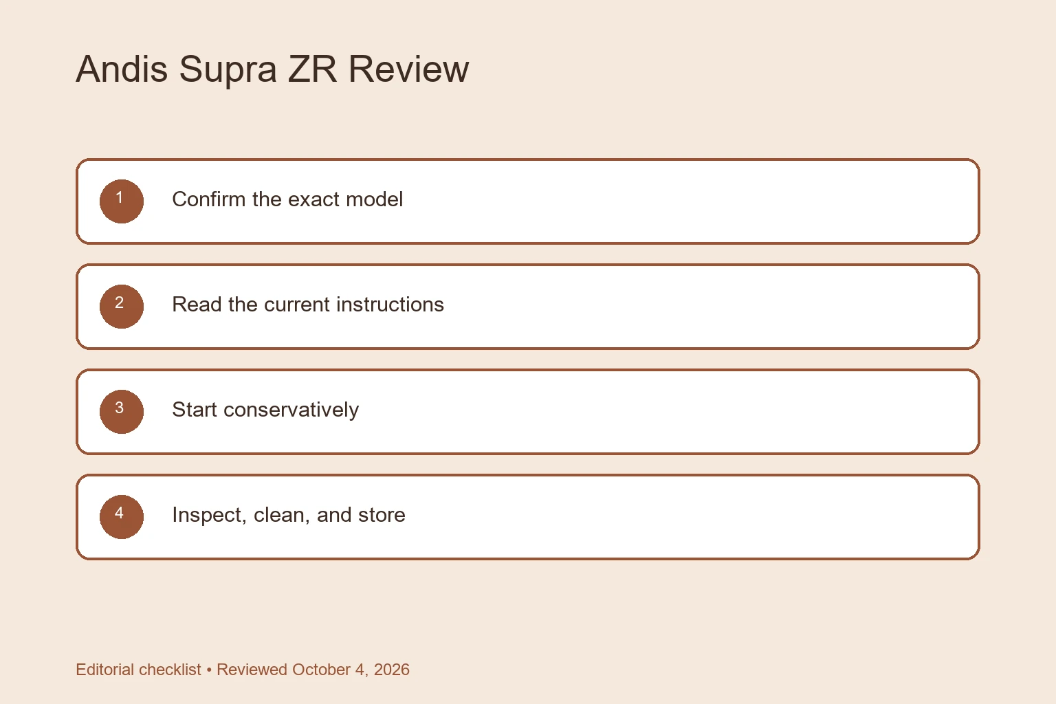 Andis Supra ZR Review: Who Needs a Detachable-Blade Clipper? buying and safety checklist