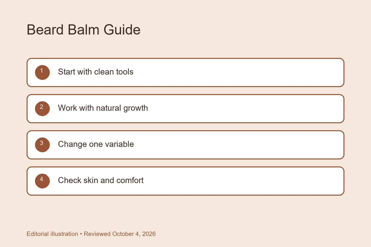 Beard Balm Guide: What It Does and How to Use It checklist