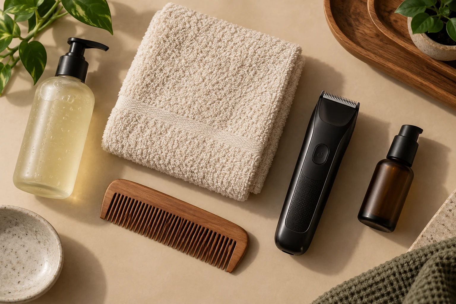 Simple daily beard-care tools