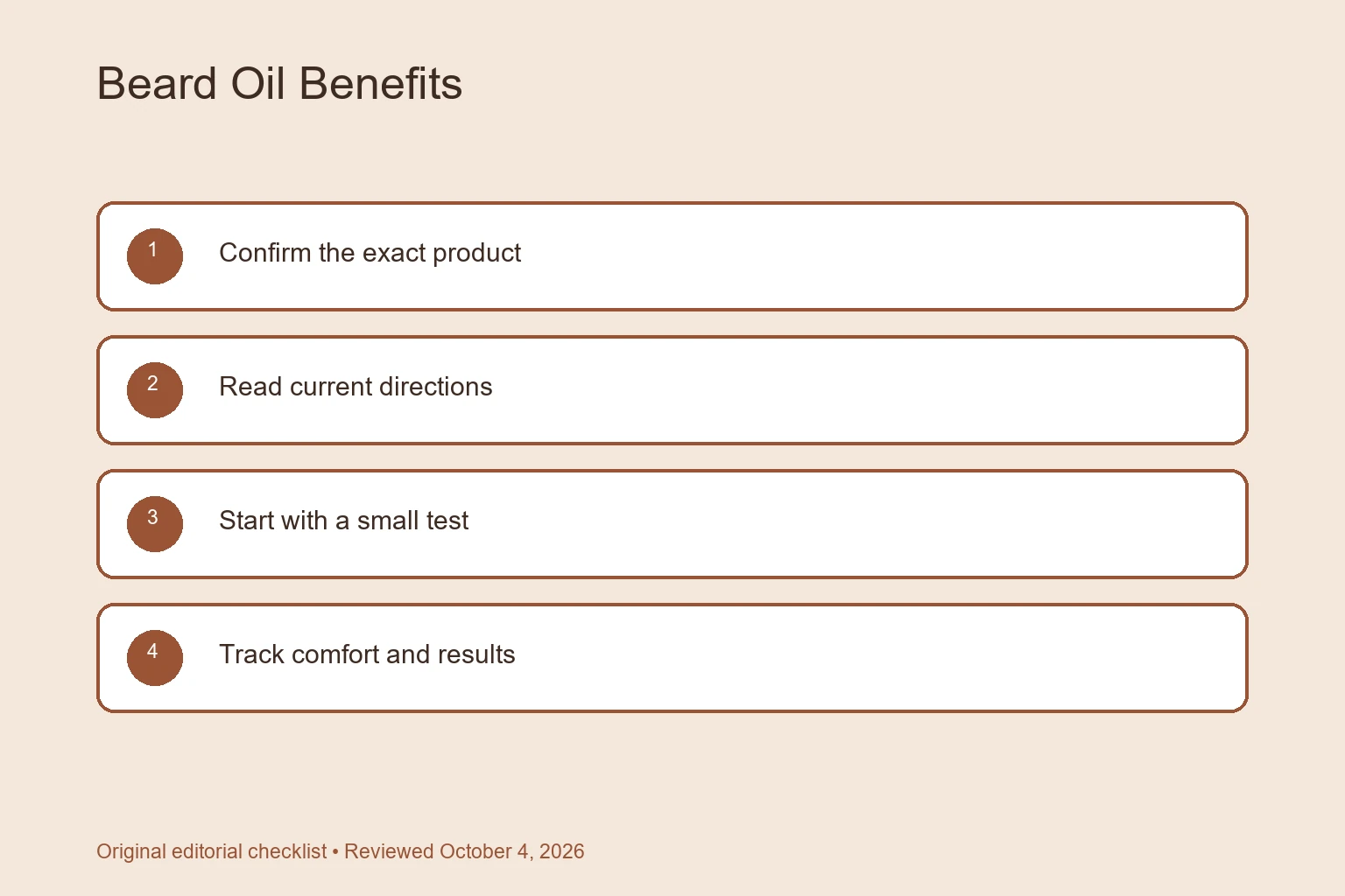 Beard Oil Benefits: What It Does and How to Use It selection checklist