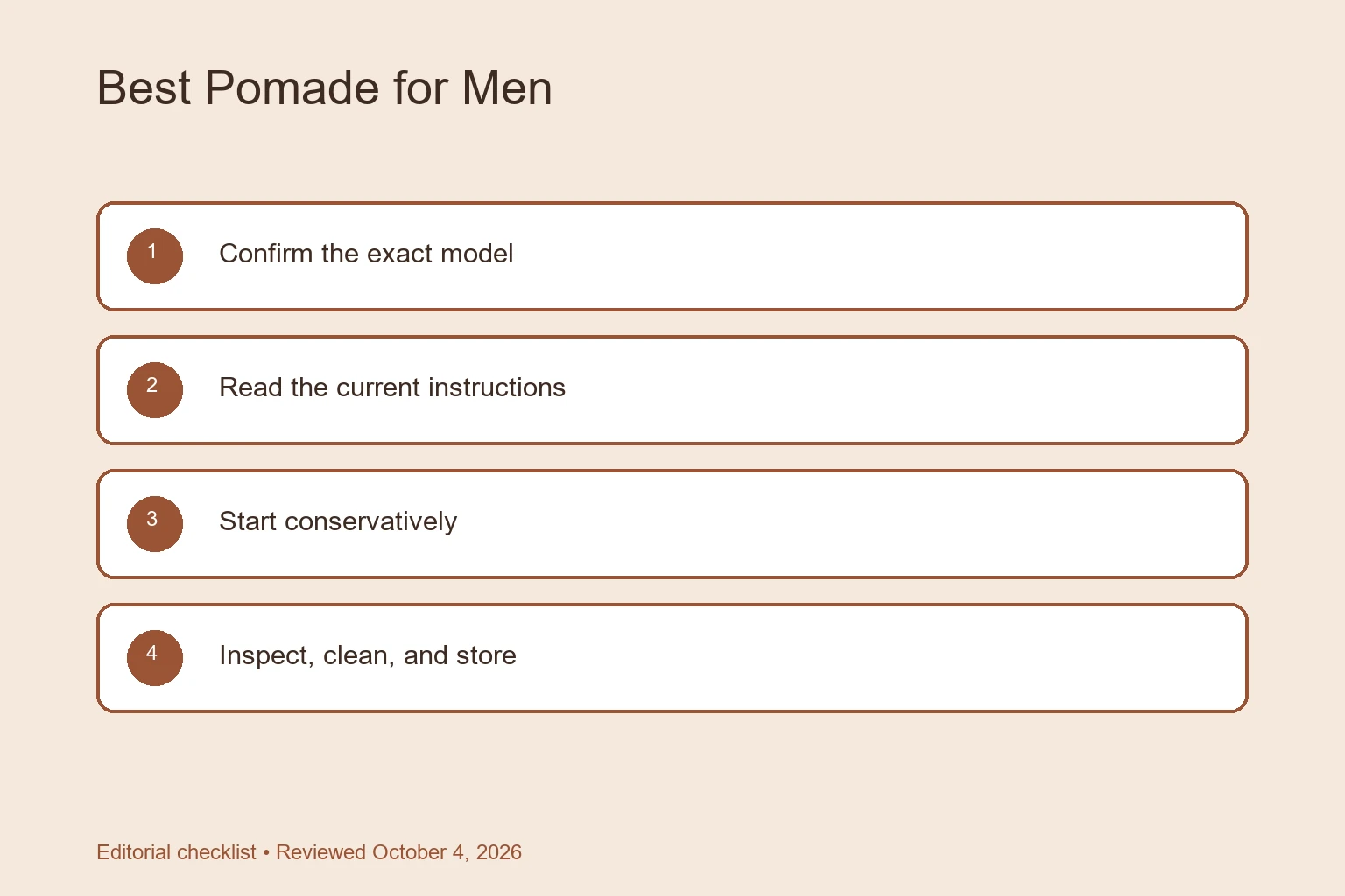Best Pomade for Men: Choose by Hold, Finish, and Hair Type buying and safety checklist