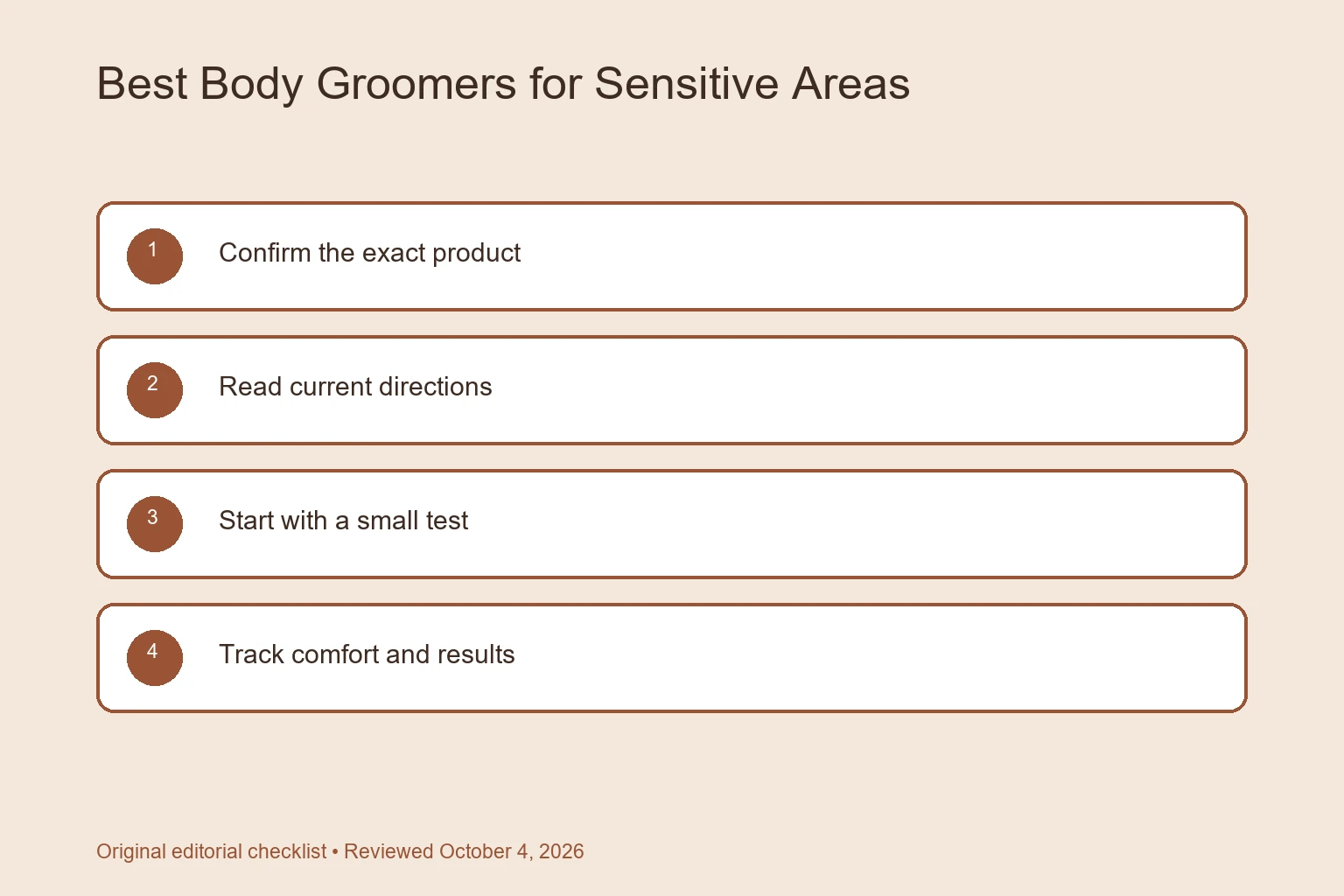 Best Body Groomers for Sensitive Areas: Safety and Control selection checklist