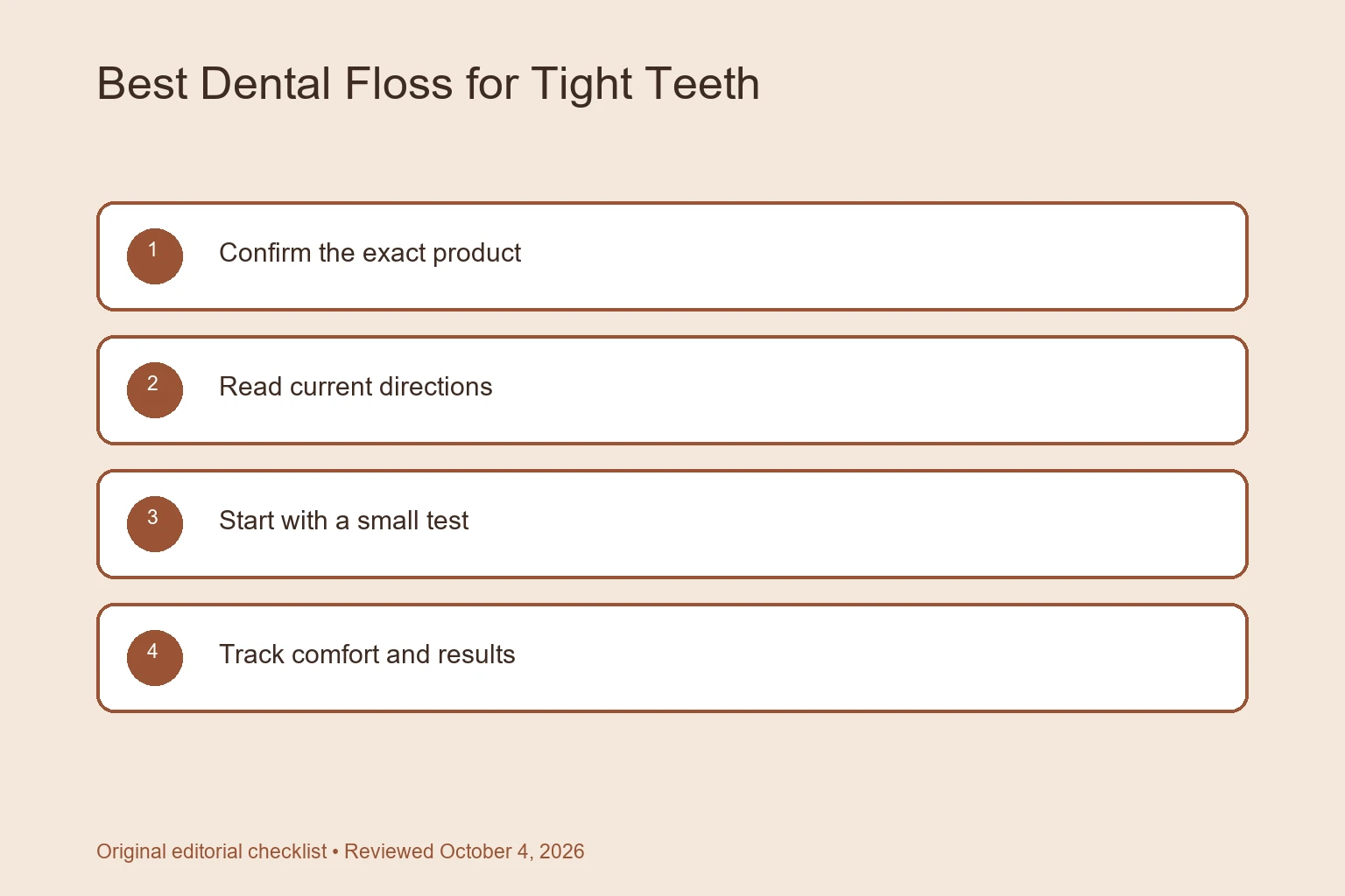 Best Dental Floss for Tight Teeth: Glide, Strength, and Technique selection checklist