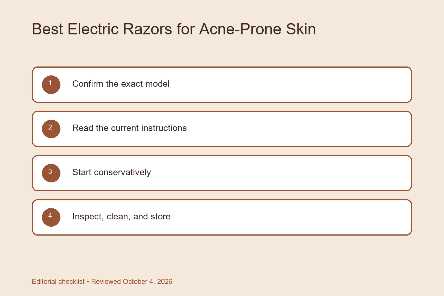Best Electric Razors for Acne-Prone Skin: A Gentle-Shaving Guide buying and safety checklist