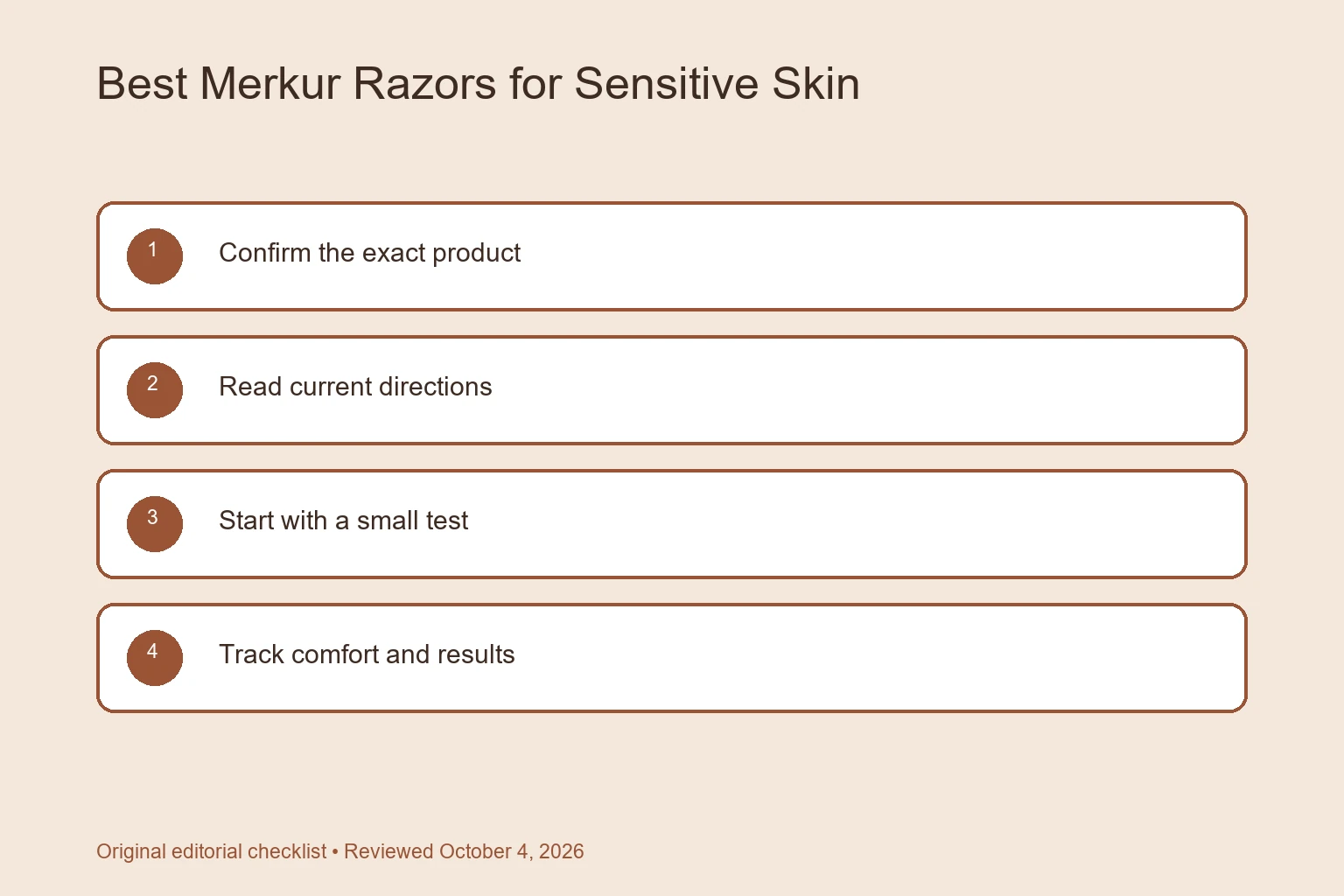 Best Merkur Razors for Sensitive Skin: A Conservative Guide selection checklist