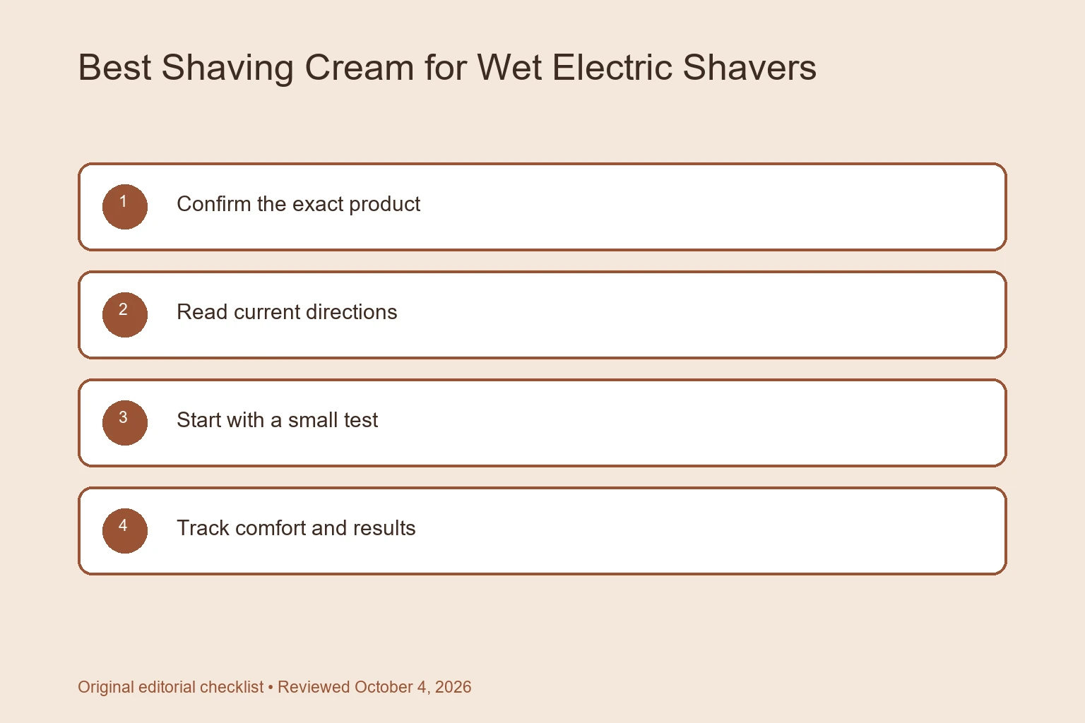 Best Shaving Cream for Wet Electric Shavers: Compatibility First selection checklist